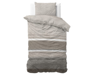 Sleeptime Flanel Stone Stripe Taupe 140 x 200/220