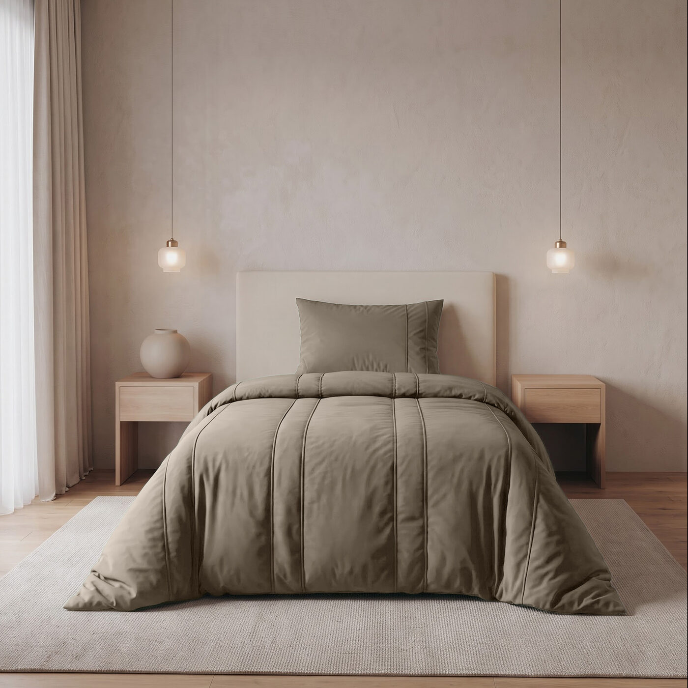 Sleeptime Keisha Taupe 140 x 200/220 cm