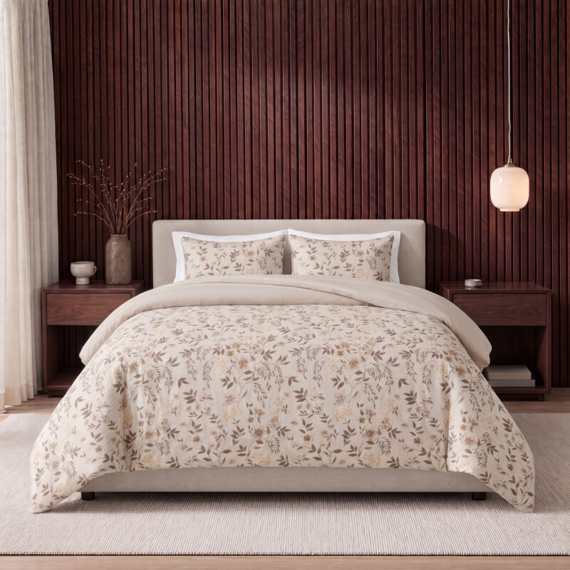 Bianca Beige 200 x 220 Met Kussenslo dekbed van Sleeptime, 200 x 220 cm, kussensloop 60 x 70 cm
