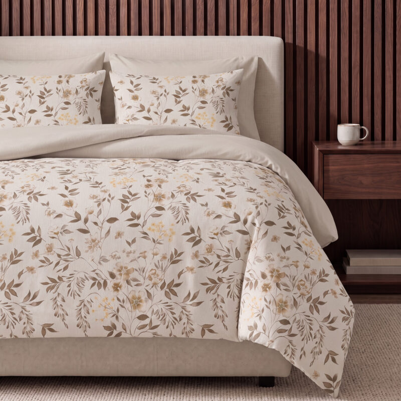 100% Polyester dekbed Bianca Beige 200 x 220 Met Kussenslo van Sleeptime in 200 x 220 cm