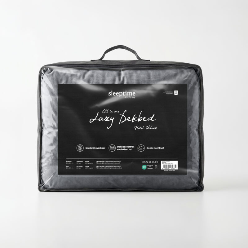 Hotel Velvet Antraciet 240 x 200 cm dekbed van Sleeptime, 240 x 200 cm