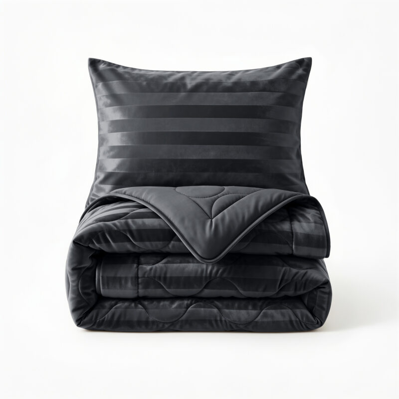 100% Velvet 220 gsm dekbed Hotel Velvet Antraciet 240 x 200 cm van Sleeptime in 240 x 200 cm