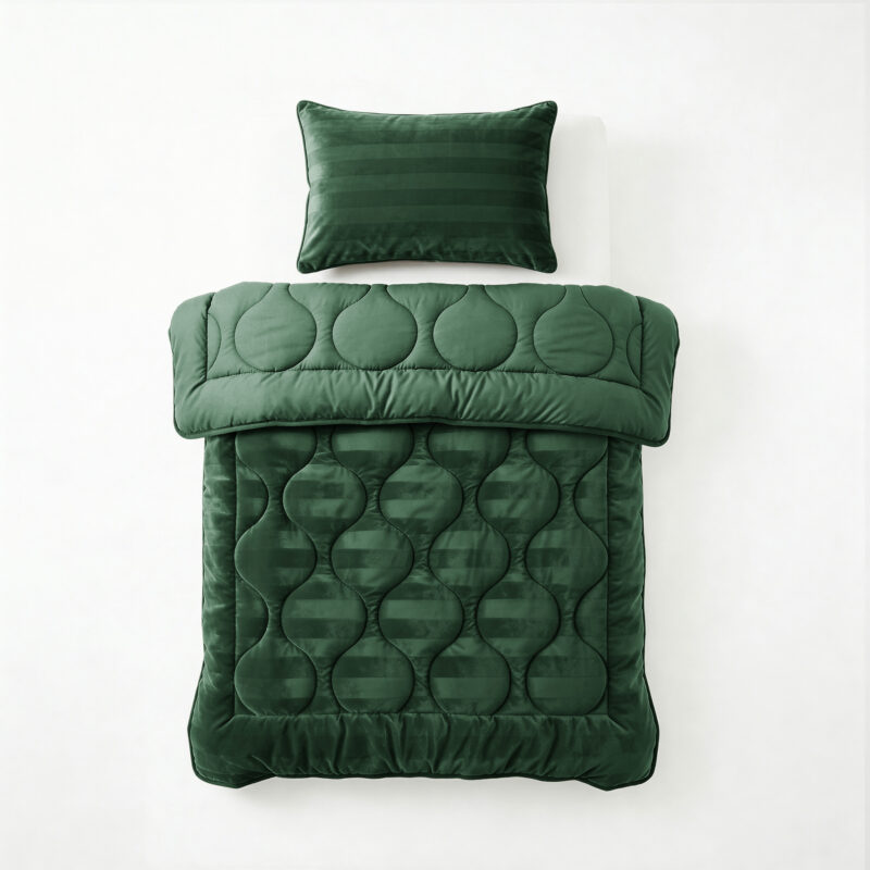 Sleeptime dekbed Hotel Velvet Donker Groen 140 x 200 - 140 x 200 cm - 100% Velvet 220 gsm
