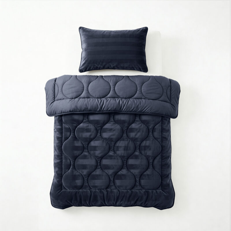 Sleeptime dekbed Hotel Velvet Navy 140 x 200 cm - 140 x 200 cm - 100% Velvet 220 gsm