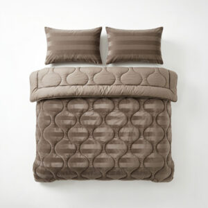 Sleeptime dekbed Hotel Velvet Taupe 200 x 200 cm - 200 x 200 cm - 100% Velvet 220 gsm