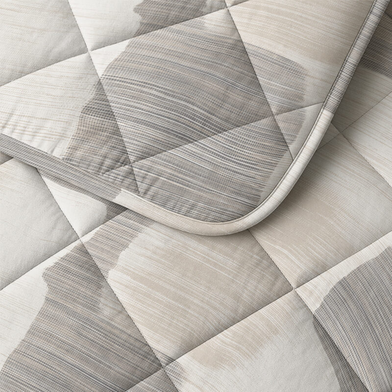 100% katoen dekbed Katoen Checkered Beige/Grijs 200 x 2 van Sleeptime in 200 x 220 cm