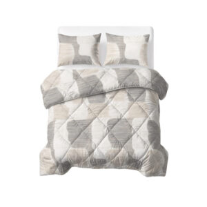 Sleeptime dekbed Katoen Checkered Beige/Grijs 240 x 2 - 240 x 220 cm - 100% katoen