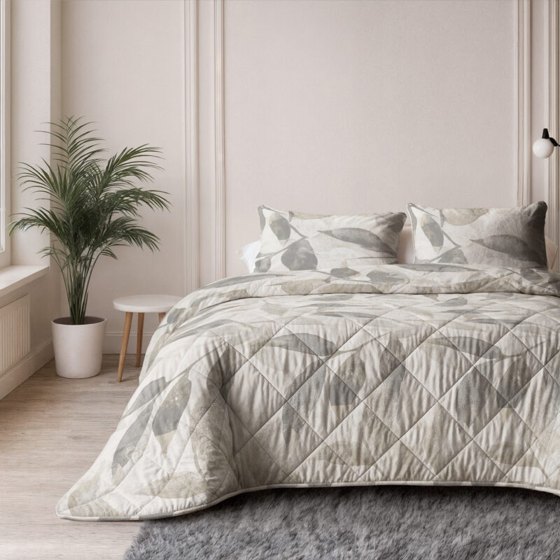 100% katoen dekbed Katoen Misty Beige/Grijs 200 x 220 c van Sleeptime in 200 x 220 cm