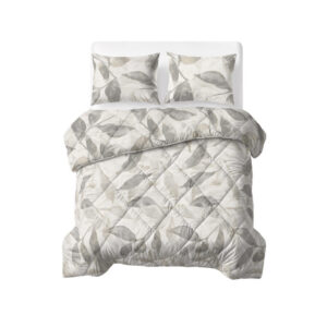 Sleeptime dekbed Katoen Misty Beige/Grijs 200 x 220 c - 200 x 220 cm - 100% katoen
