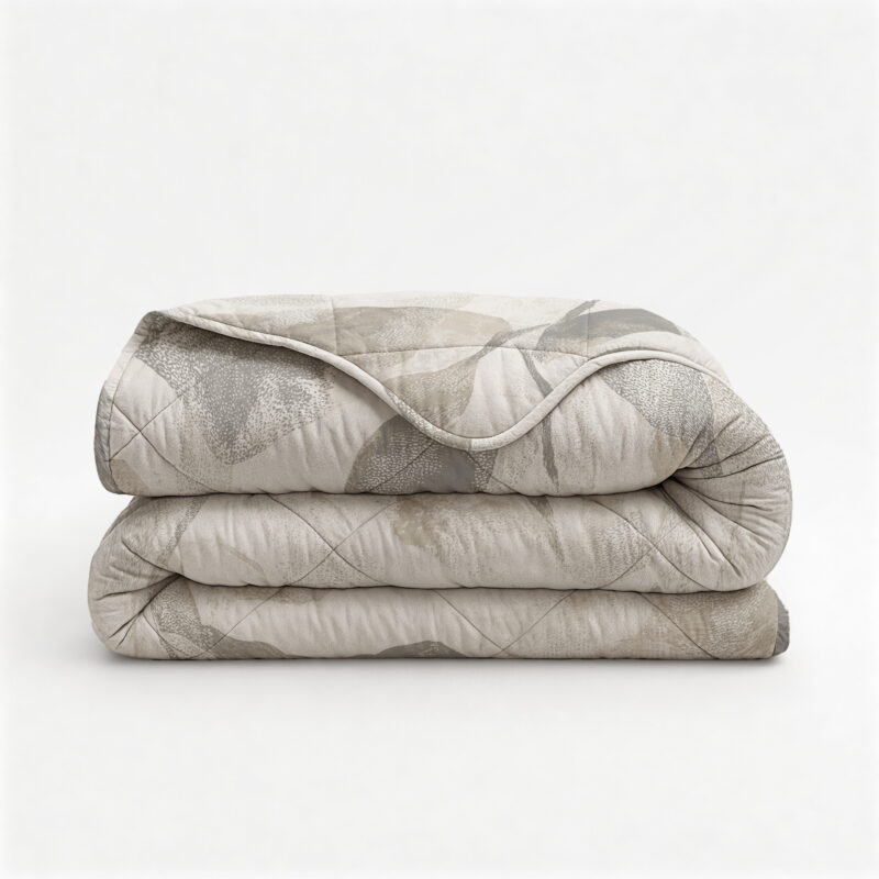 Sleeptime dekbed 200 x 220 cm van 100% katoen, Katoen Misty Beige/Grijs 200 x 220 c