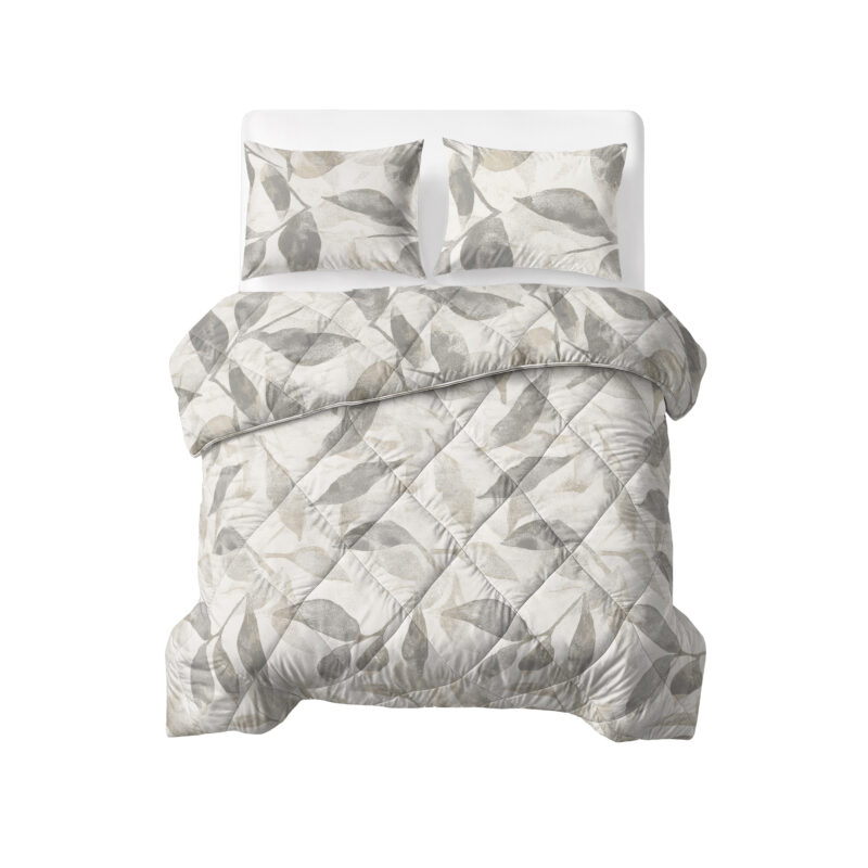 Sleeptime dekbed Katoen Misty Beige/Grijs 200 x 220 c - 200 x 220 cm - 100% katoen