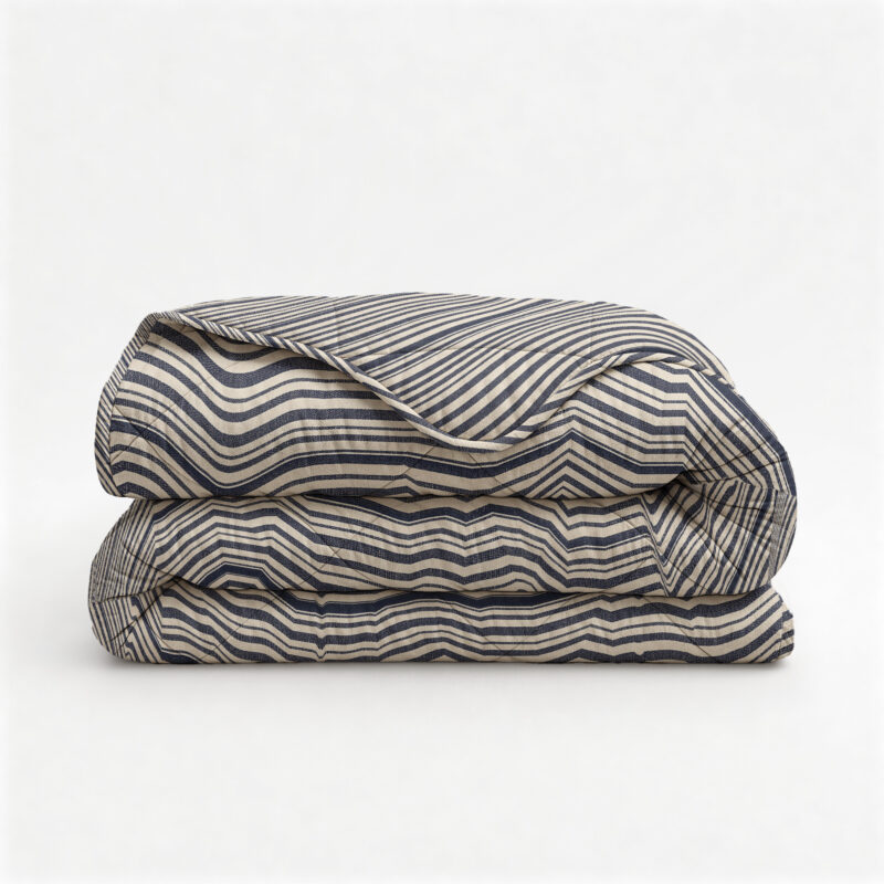 Dekbed Katoen Stripy Beige/Blauw 200 x 220 200 x 220 cm van Sleeptime