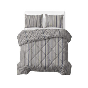 Sleeptime dekbed Katoen Stripy Beige/Blauw 240 x 220 - 240 x 220 cm - 100% katoen