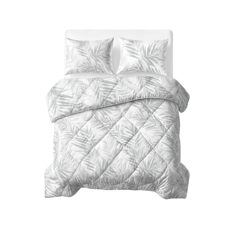 Sleeptime dekbed Katoen Vinto Wit/Grijs 240 x 220 cm - 240 x 220 cm - 100% katoen