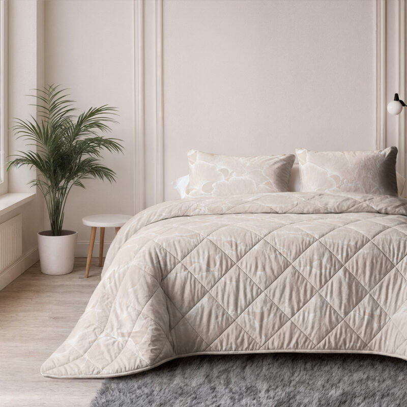 Katoen Zeke Beige 200 x 220 cm dekbed van Sleeptime, 200 x 220 cm, kussensloop 60 x 70 cm