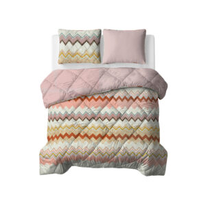 Lazy Dekbed Lizzy Beige/Roze 200 x 200
