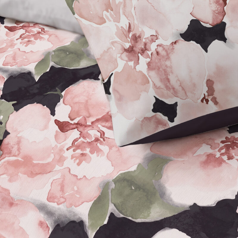 Sleeptime dekbed 200 x 220 cm van 100% Polyester, Lucie Zwart 200 x 220 Met Kussenslop