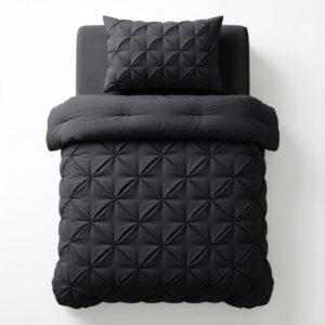 Sleeptime dekbed Pintuck Antraciet 140 x 200 cm - Antraciet - 140 x 200 cm - 100% Microvezel