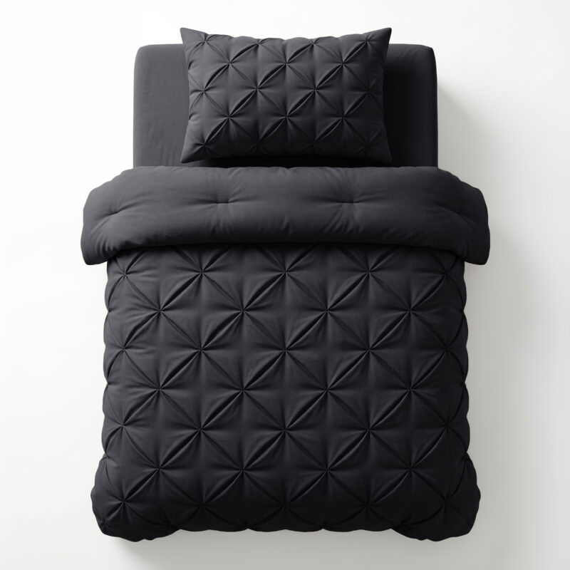 Sleeptime dekbed Pintuck Antraciet 140 x 200 cm - Antraciet - 140 x 200 cm - 100% Microvezel