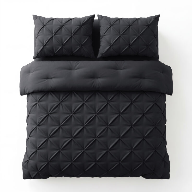 Sleeptime dekbed Pintuck Antraciet 240 x 200 cm - Antraciet - 240 x 200 cm - 100% Microvezel