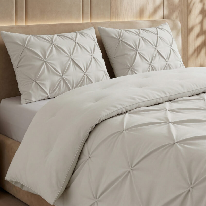 Dekbed Pintuck Off white 240 x 200 cm 240 x 200 cm van Sleeptime