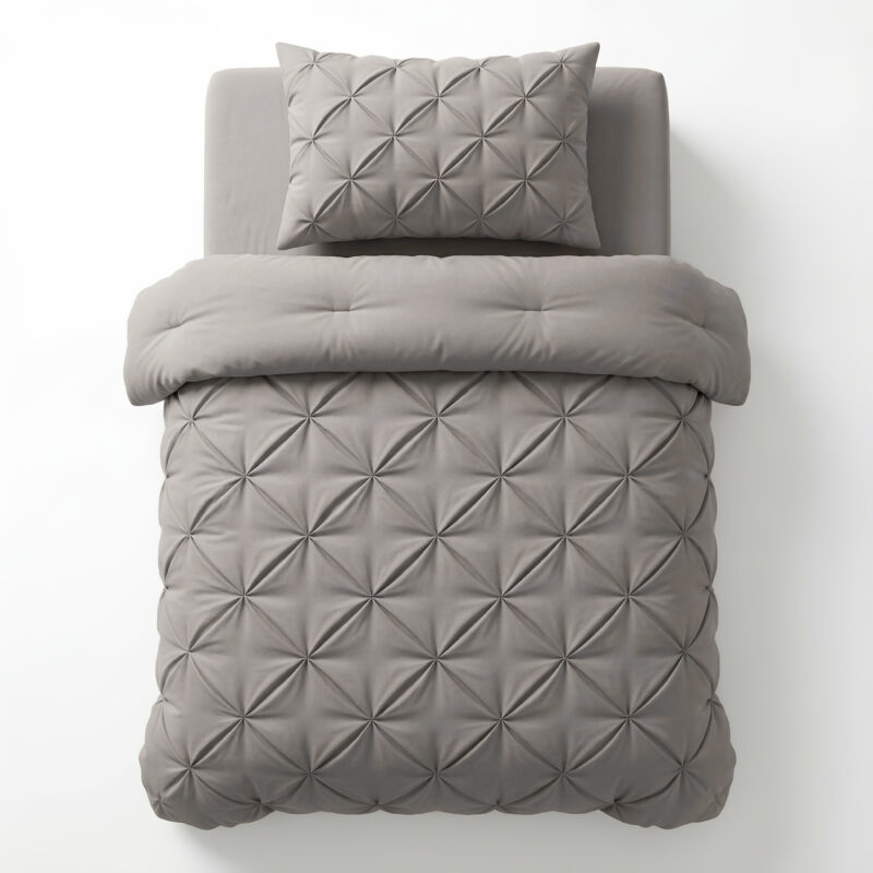 Sleeptime Lazy Dekbed Pintuck Taupe/Grijs 140 x 200 cm