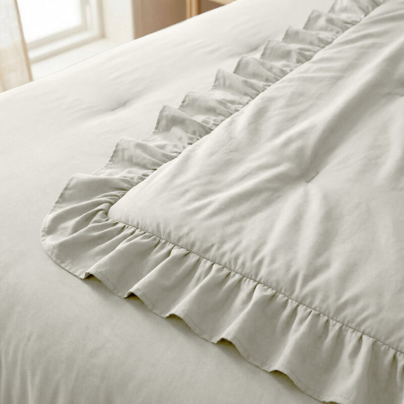 Dekbed Ruffles Gebroken Wit 140 x 200 cm 140 x 200 cm van Sleeptime, Wit