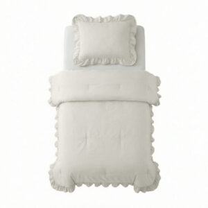 Sleeptime dekbed Ruffles Gebroken Wit 140 x 200 cm - Wit - 140 x 200 cm - 100% Microvezel 300 gsm