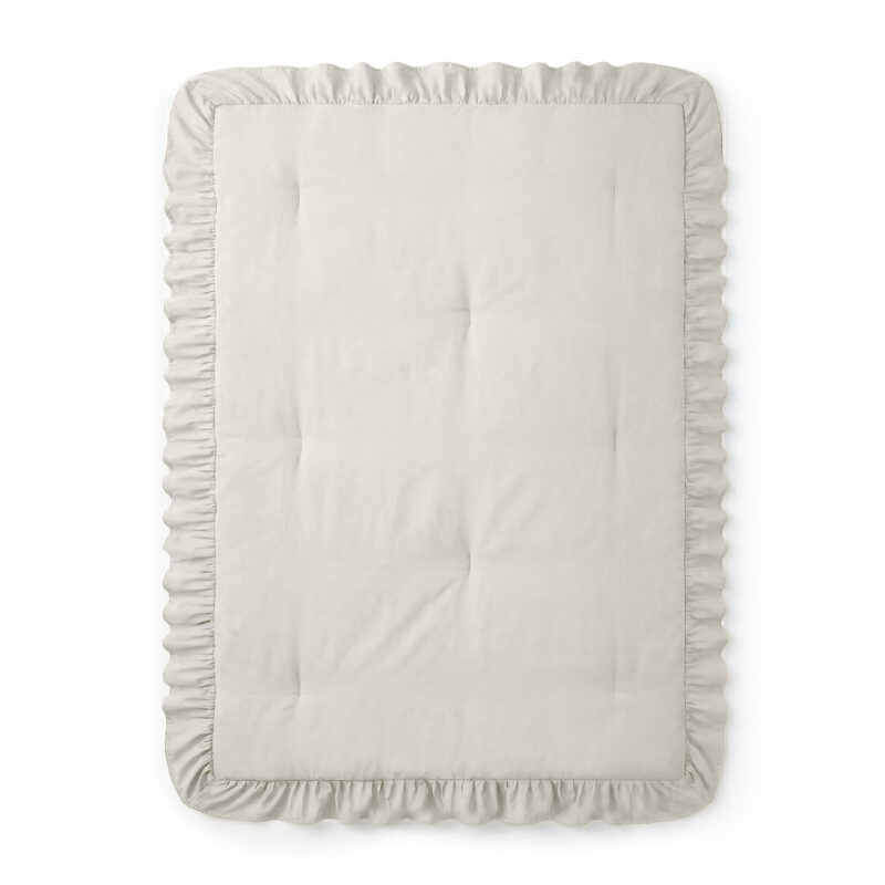 Sleeptime dekbed 140 x 200 cm van 100% Microvezel 300 gsm, Ruffles Gebroken Wit 140 x 200 cm