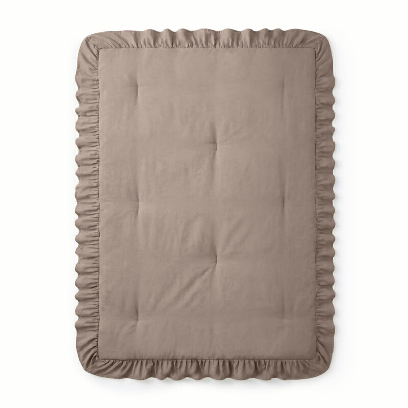 Sleeptime dekbed 140 x 200 cm van 100% Microvezel 300 gsm, Ruffles Taupe 140 x 200 cm