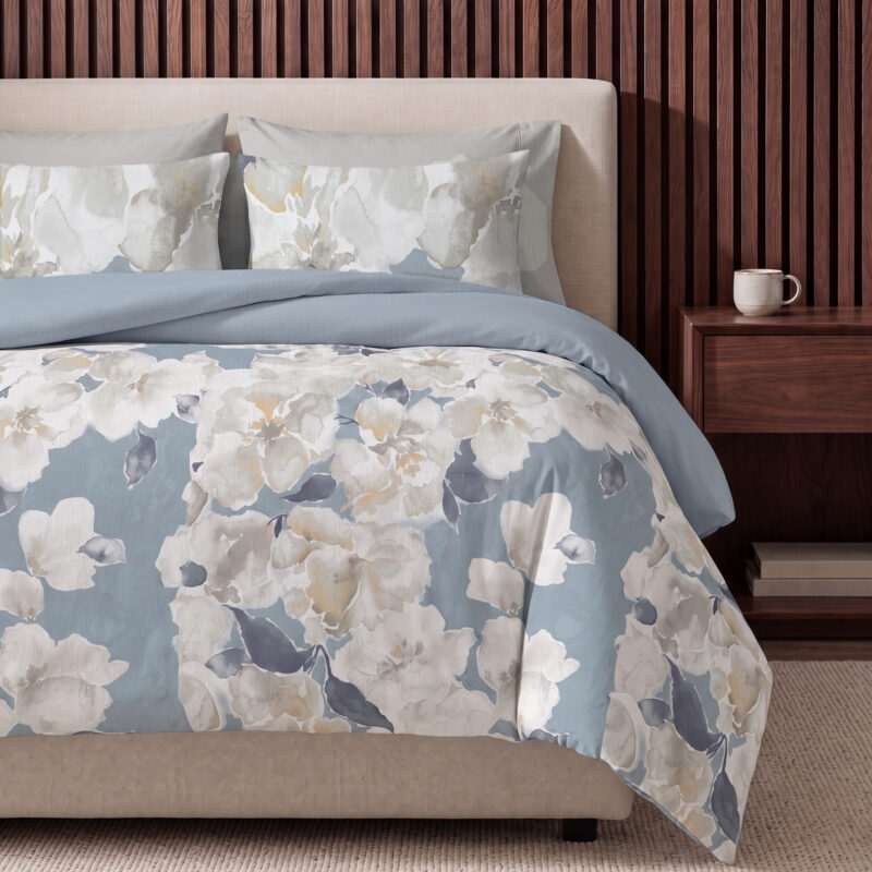 100% Polyester dekbed Stephanie Blauw 200 x 220 Met Kussen van Sleeptime in 200 x 220 cm
