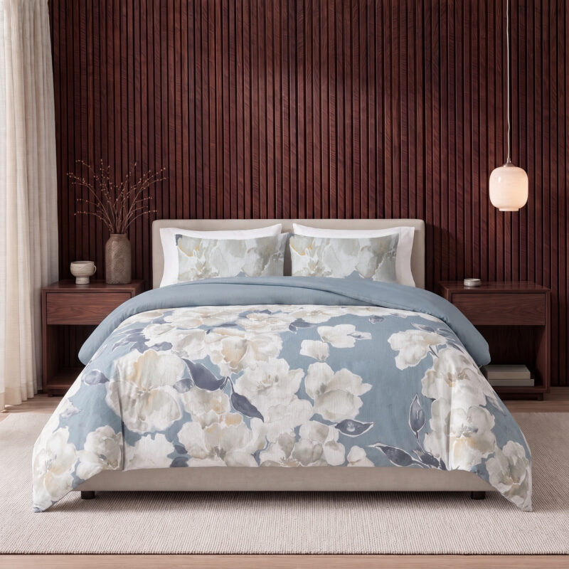 Stephanie Blauw 240 x 220 Met Kussen dekbed van Sleeptime, 240 x 220 cm, kussensloop 60 x 70 cm