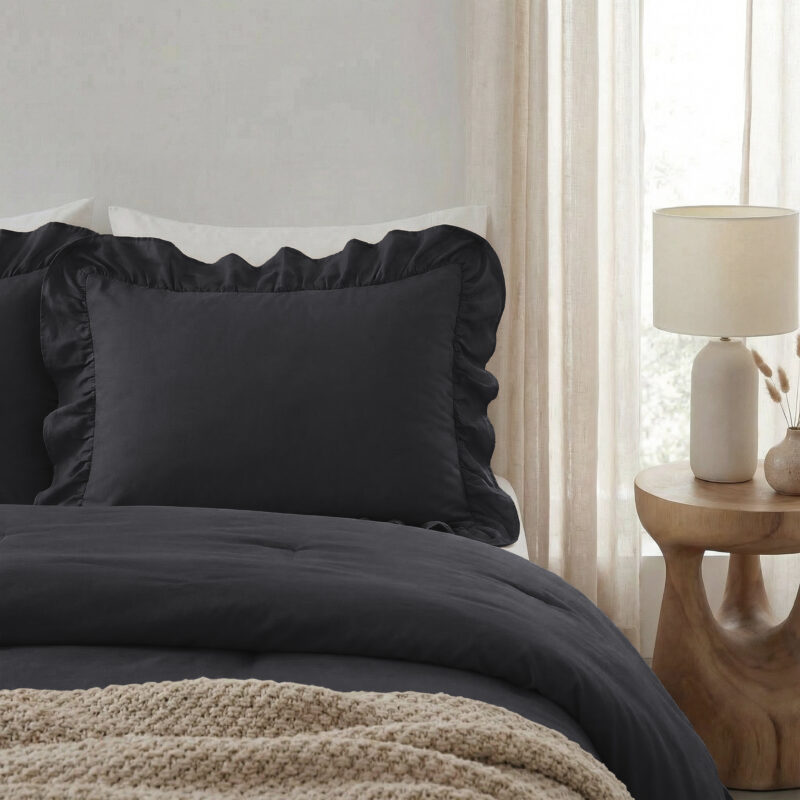 Kussen 60 x 70 cm van Sleeptime, Antraciet - kussensloop 60 x 70 cm