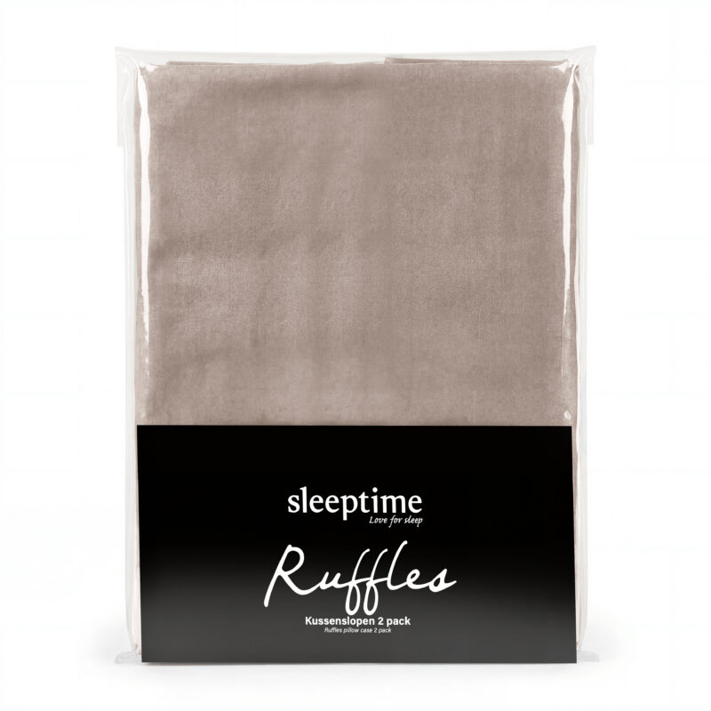 Lazy Ruffles pack - 100% Microvezel kussen van Sleeptime in 60 x 70 cm