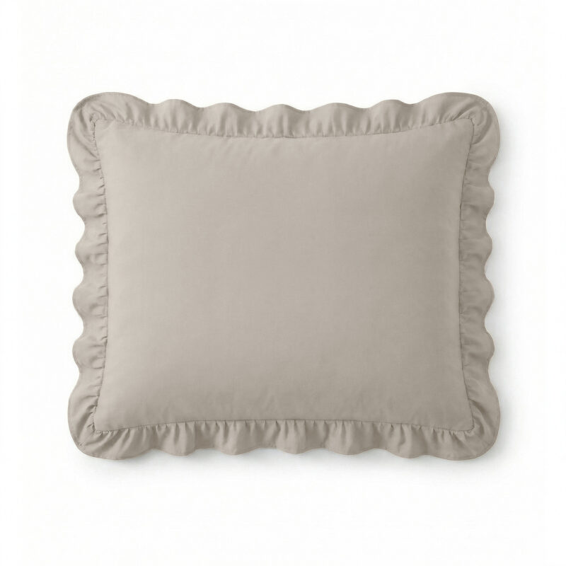 Hoofdkussen van Sleeptime, 60 x 70 cm, kussensloop 60 x 70 cm - Taupe/Grijs