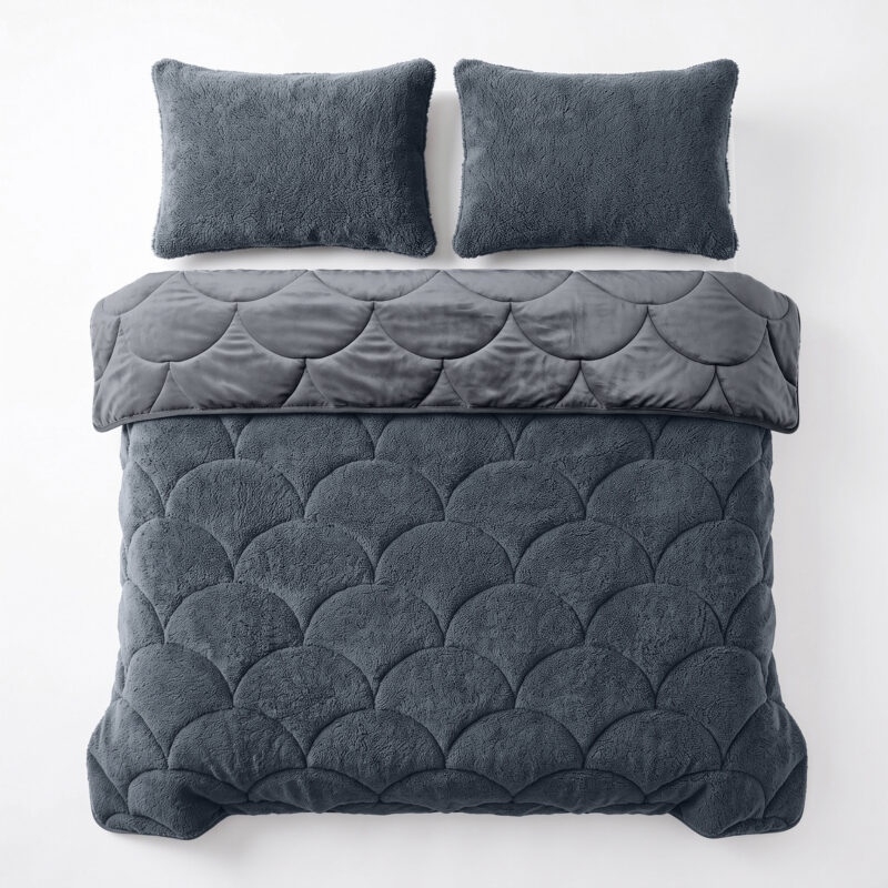 Bed 200 x 200 cm van Sleeptime, Antraciet
