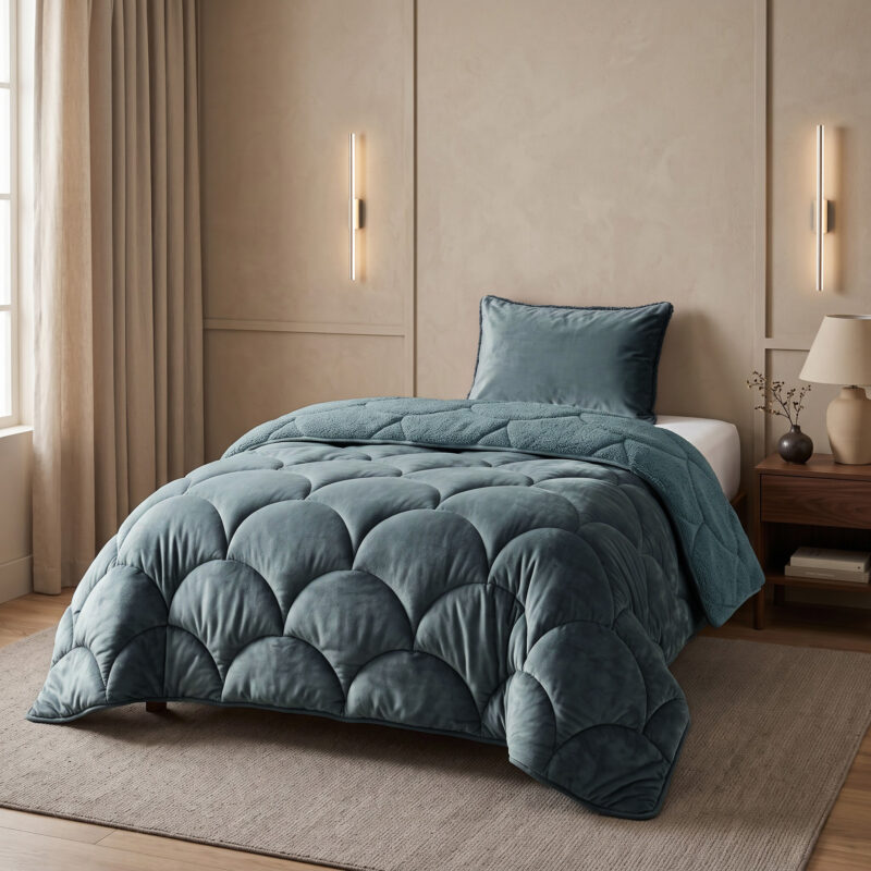 Sleeptime Lazy Teddy/Velvet Groen 140x200cm + 1x60x70 cm