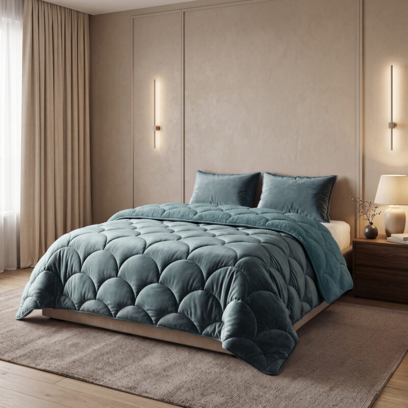 Sleeptime Lazy Teddy/Velvet Groen 200x200cm + 2x60x70 cm