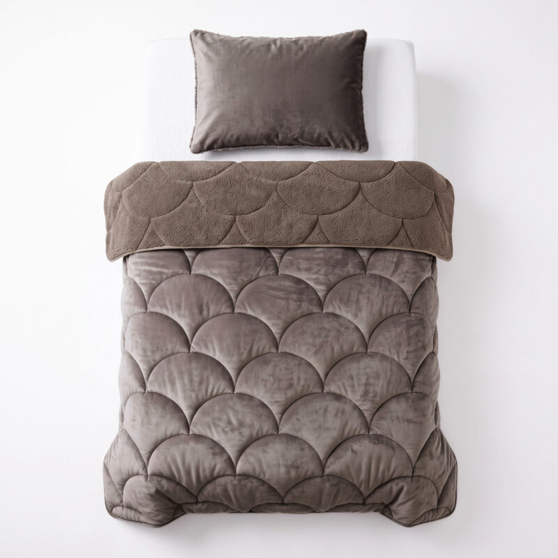 Bed van Sleeptime, 140 x 200 cm - Taupe/Bruin
