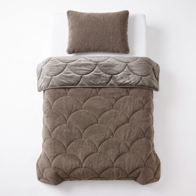 Bed 140 x 200 cm van Sleeptime, Taupe/Bruin