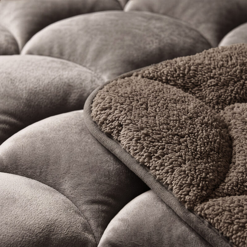 Sleeptime bed 140 x 200 cm van 100% Polyester - Taupe/Bruin