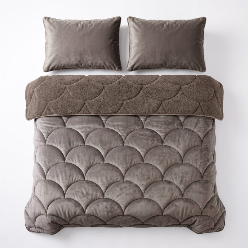 Bed van Sleeptime, 200 x 200 cm - Taupe/Bruin