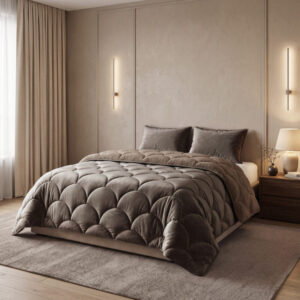Sleeptime bed - Taupe/Bruin - 200 x 200 cm - 100% Polyester