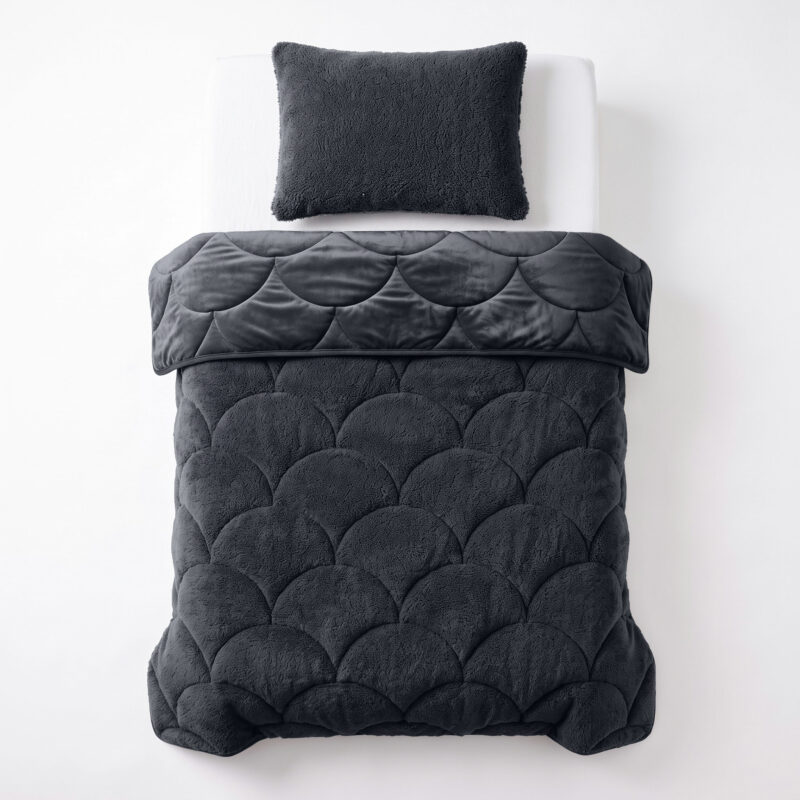 Bed 140 x 200 cm van Sleeptime, Zwart