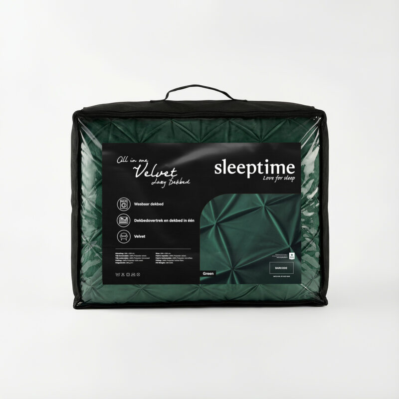 Sleeptime bed 200 x 220 cm van 100% Polyester Velvet