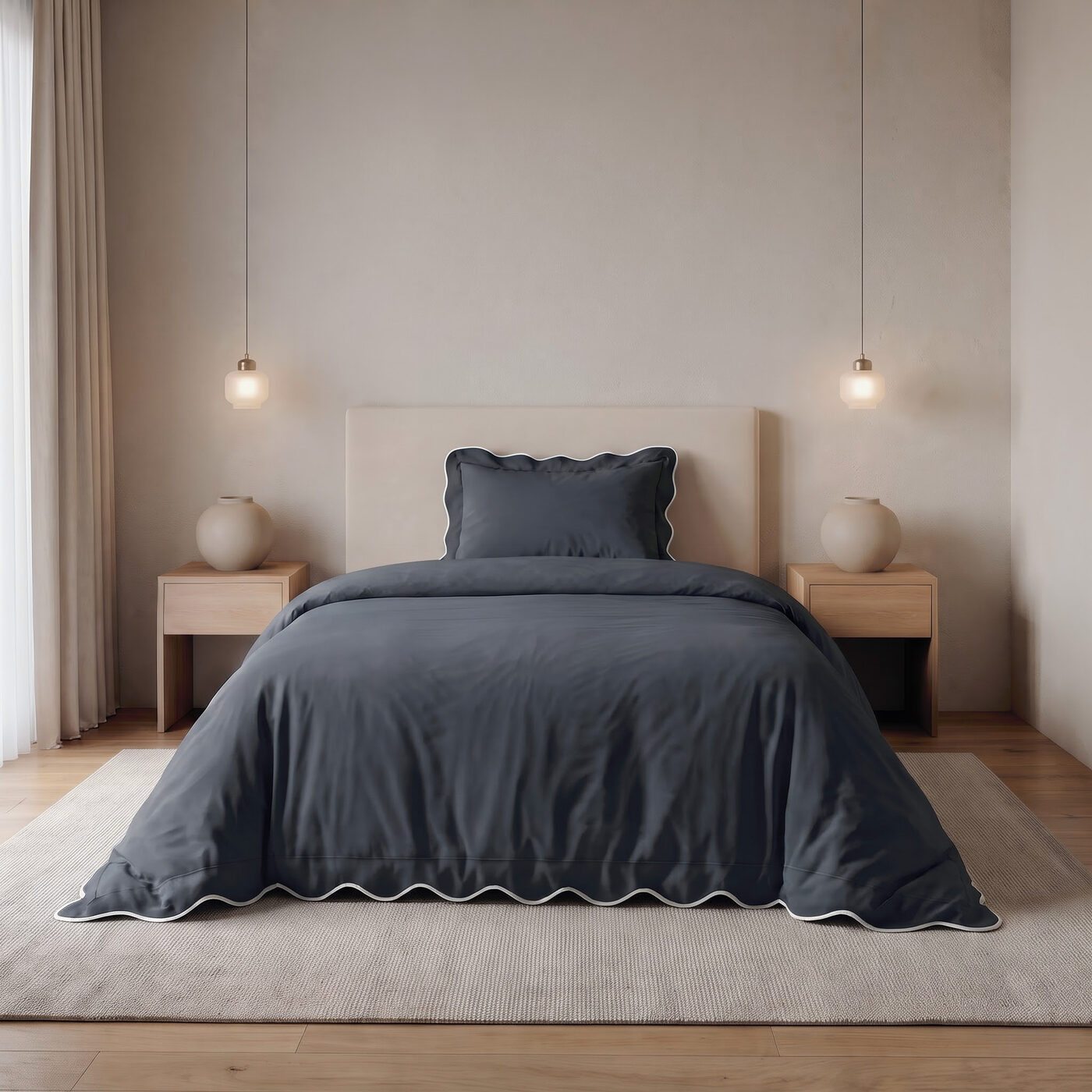 Sleeptime Verdo Antraciet/Wit 140 x 200/220