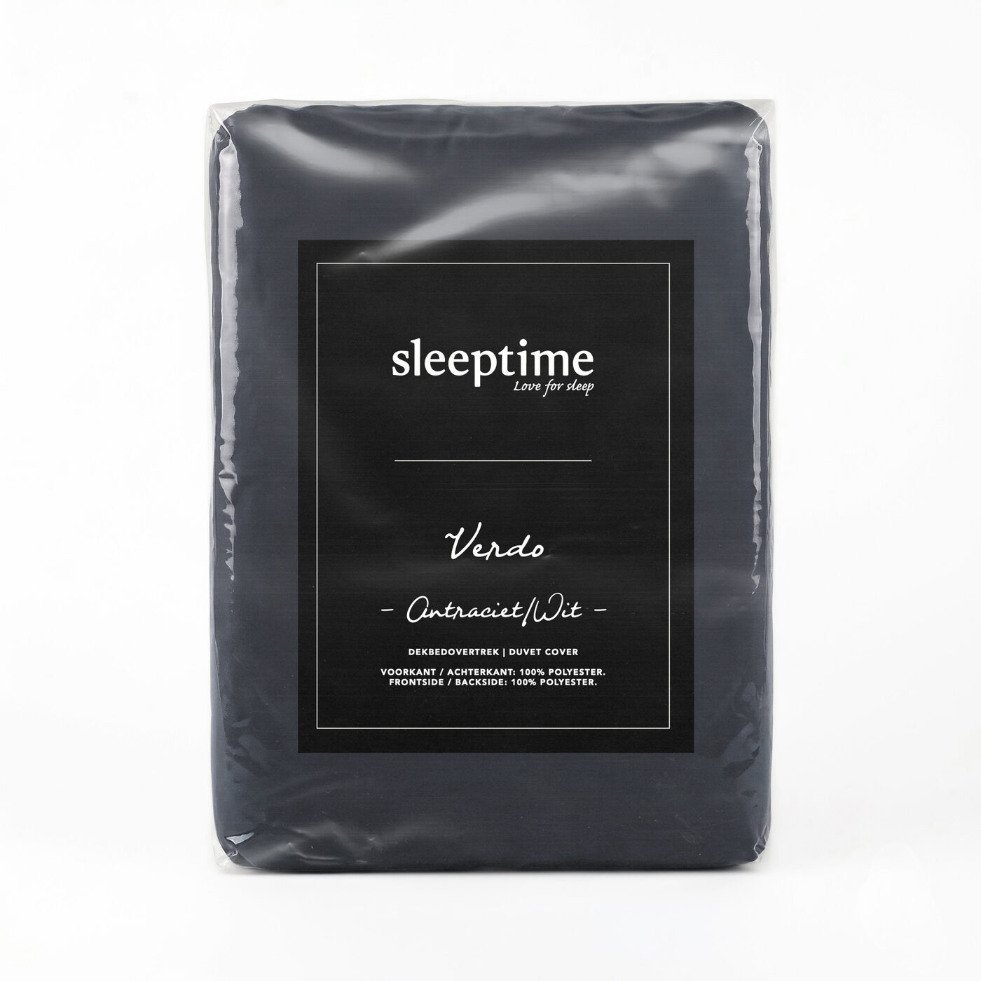 Sleeptime Verdo Antraciet/Wit 200 x 200/220