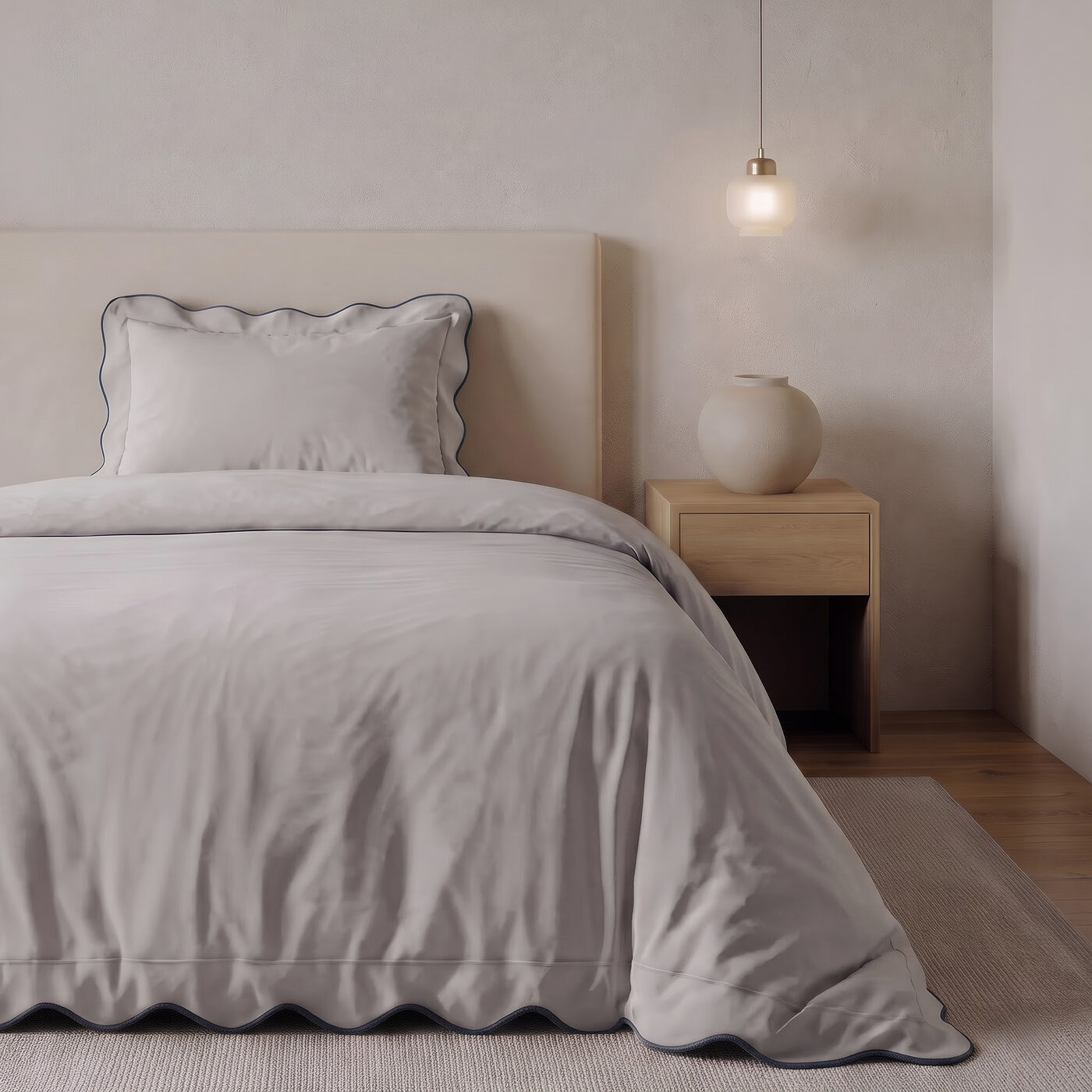 Sleeptime Verdo Beige/Navy 140 x 200/220 cm