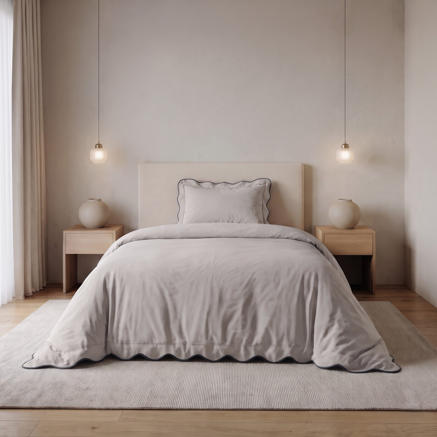 Sleeptime Verdo Beige/Navy 140 x 200/220 cm