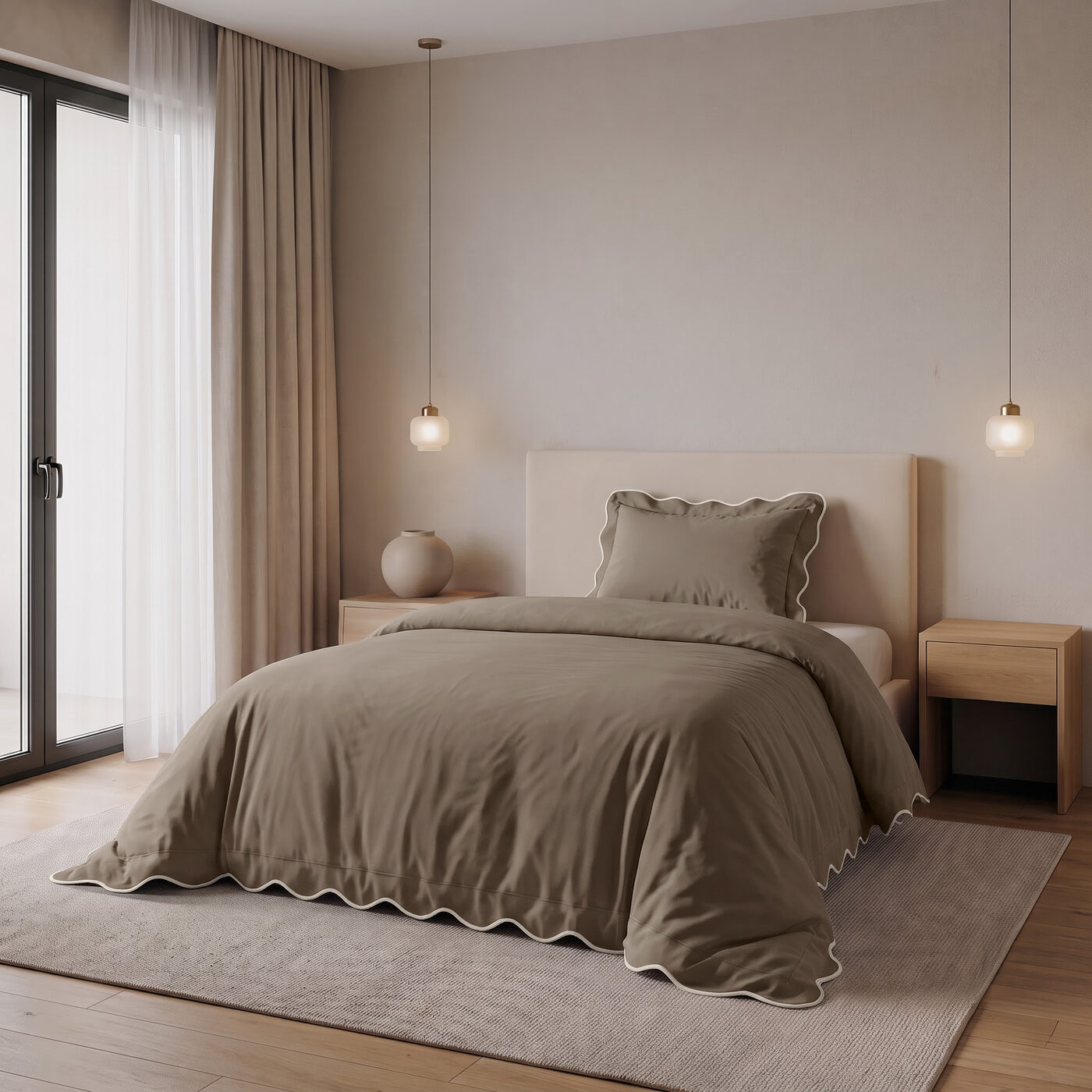 Sleeptime Verdo Taupe 140 x 200/220 cm